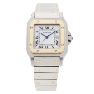 Cartier Santos 29 mm Stahl Gold Ref 2961 inkl Box 1984