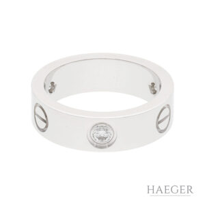 Cartier Love Ring mit Diamanten | Gr. 51 | 750/- Weißgold | inkl. Box