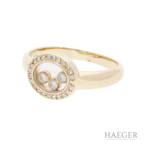 Chopard Happy Diamonds Ring Gr 54 Gelbgold inkl Zertifikat