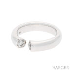 Ring mit Diamanten Gr 53 Weißgold Vorschau
