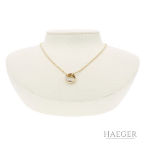 Cartier Trinity Kette mit Anhänger | 42 cm | 750/- Gold tricolor | Full Set