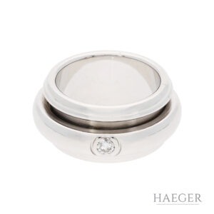 Piaget Ring mit Diamanten Gr 53 Weißgold
