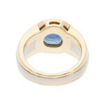 Ring mit Farbstein Gr 52,5 Gelbgold Weißgold Vorschau