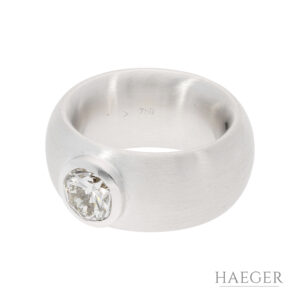 Ring mit Diamanten Gr 52 750 Weissgold