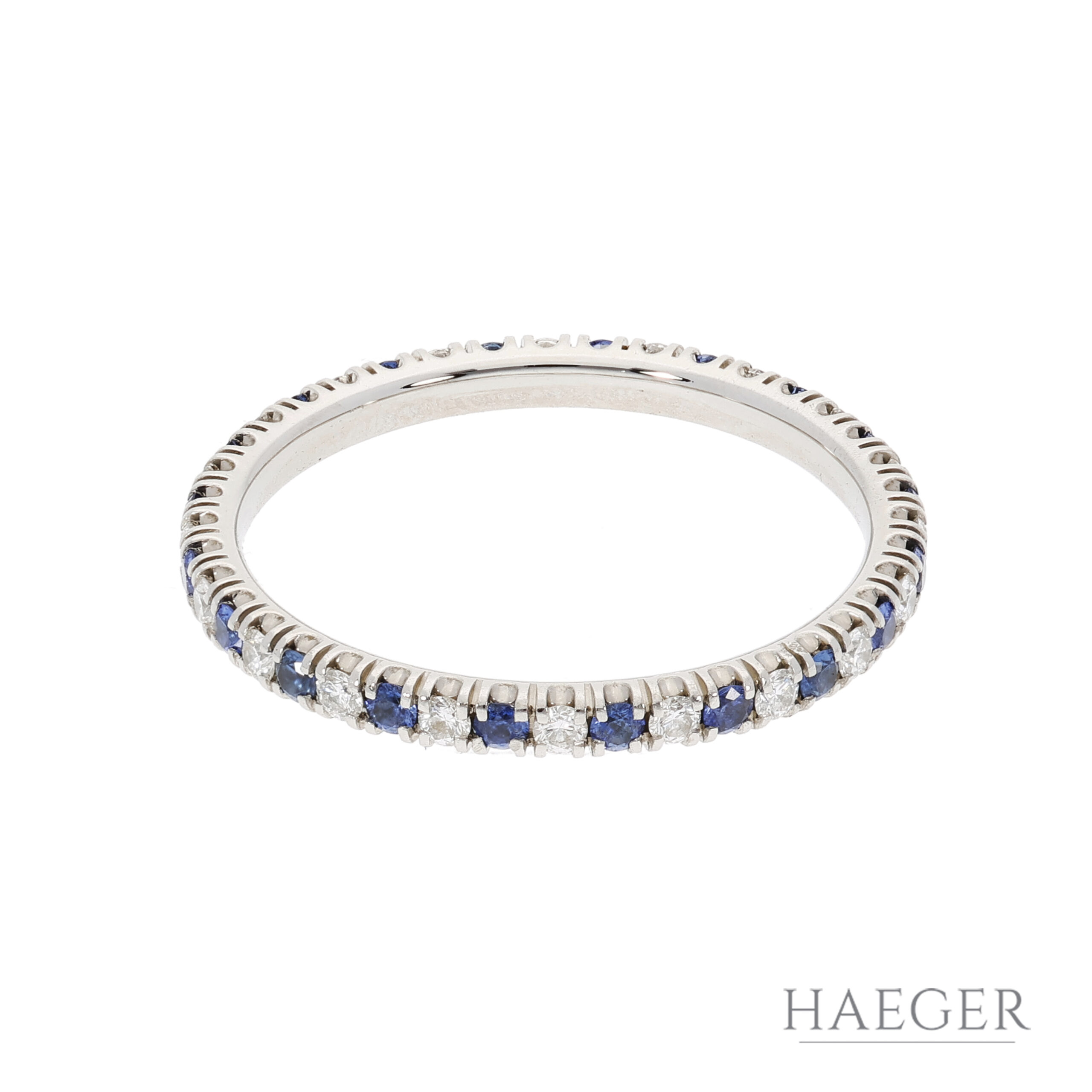 Cartier Ring mit Saphiren & Diamanten | Gr. 55 | 950/- Platin