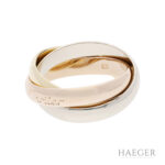Cartier Trinity Ring klassisches Modell Gr 50 750 Gold Tricolor Vorschau
