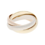 Cartier Trinity Ring klassisches Modell Gr 50 750 Gold Tricolor Vorschau