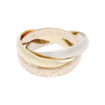 Cartier Trinity Ring klassisches Modell Gr 50 750 Gold Tricolor Vorschau