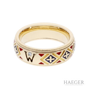 Wellendorff Mosaik Ring Gr 54 750 Gelbgold