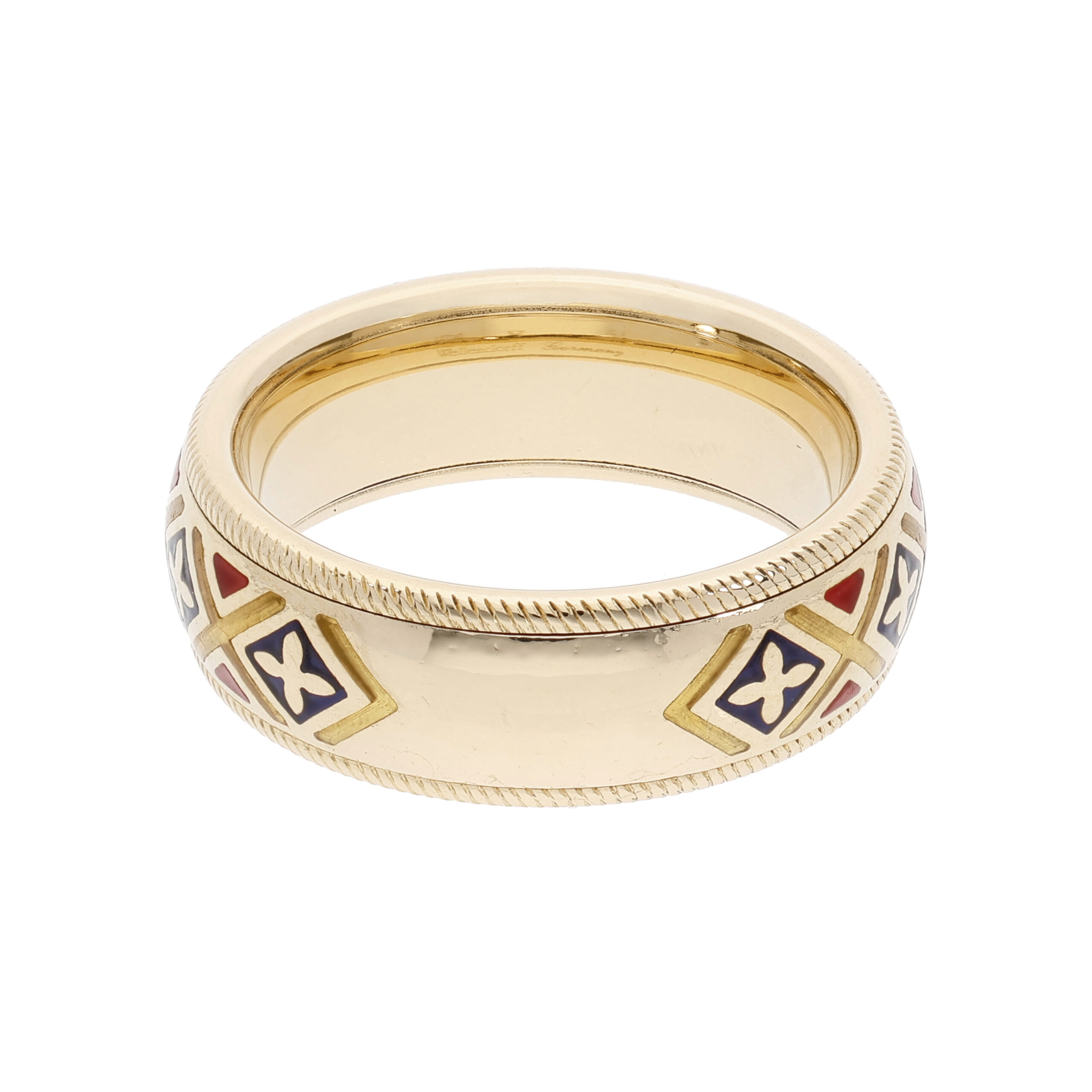 Wellendorff Mosaik Ring Gr 54 750 Gelbgold