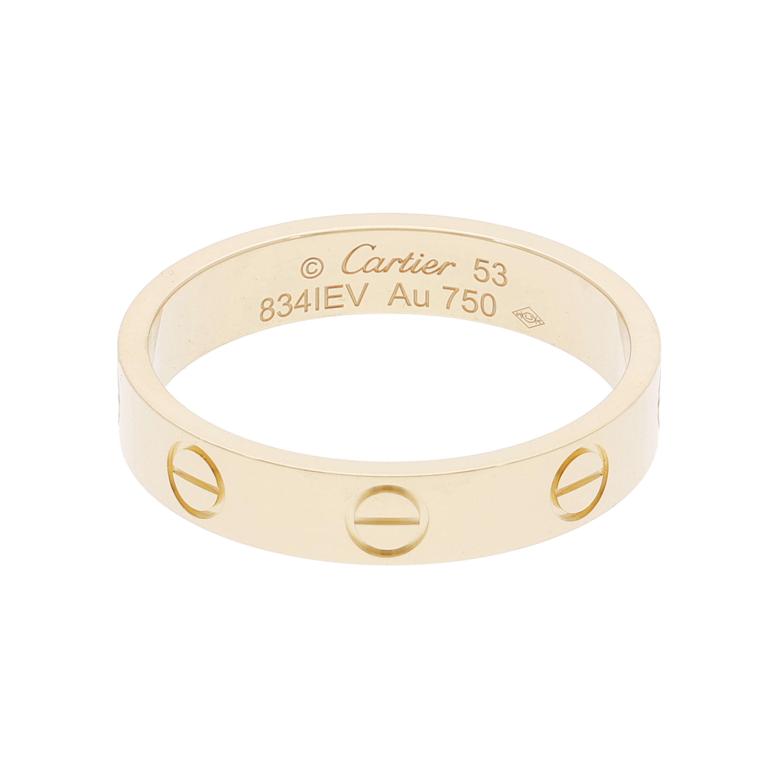 Cartier Love Ring kleines Modell Gr 53 750 Gelbgold Full Set 2026