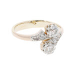 Ring mit Diamanten Gr 46 585 Platin Gelbgold Rosegold Vorschau