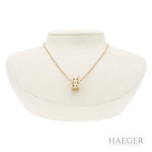 Bulgari Bzero1 Kette mit Anhaenger 46 cm 750 Gelbgold Full Set 2020