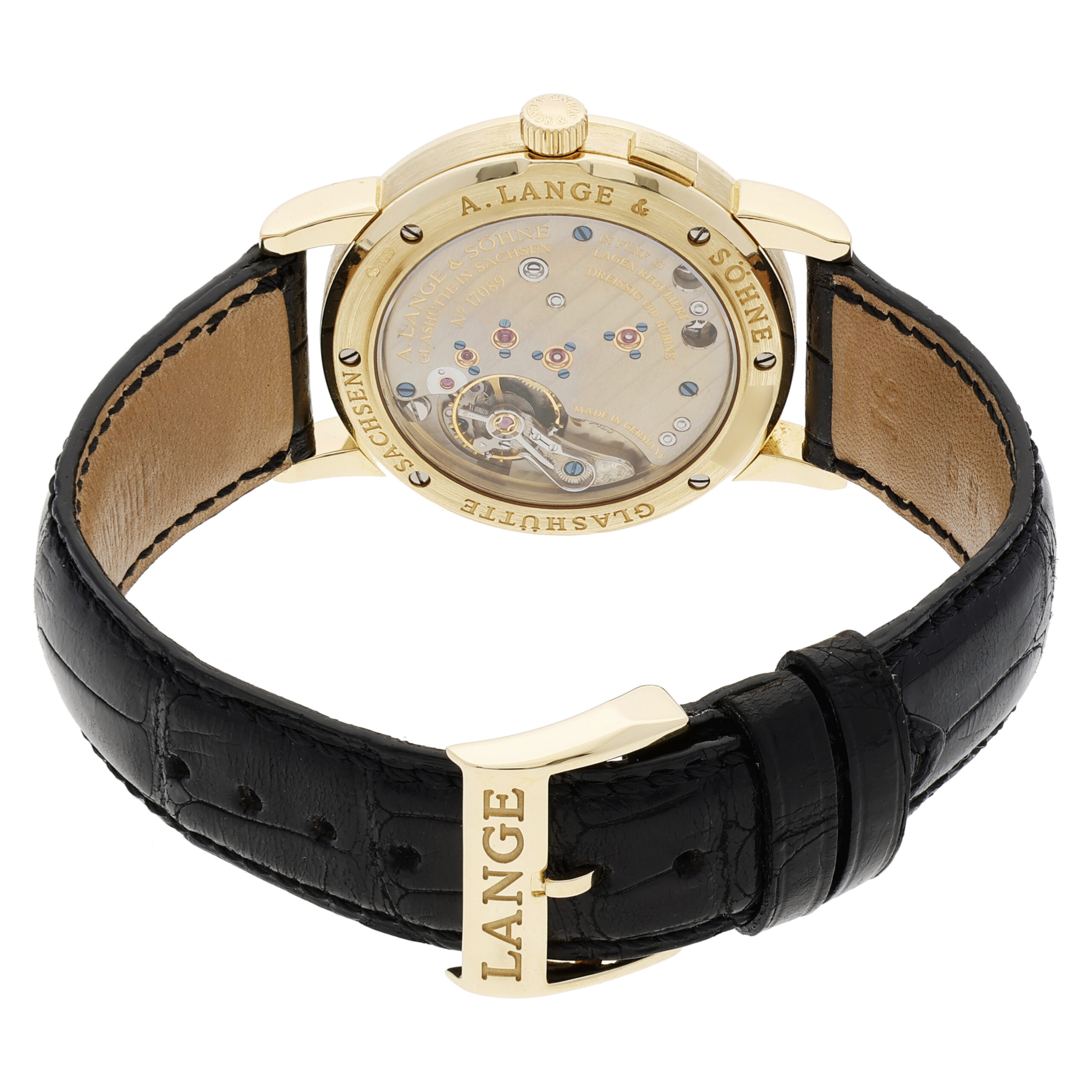 A Lange und Soehne Saxonia 34 mm Gelbgold Ref 105021