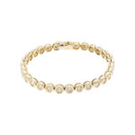 Tennisarmband mit ca. 4,5 ct Diamanten 18 cm Gelbgold Vorschau