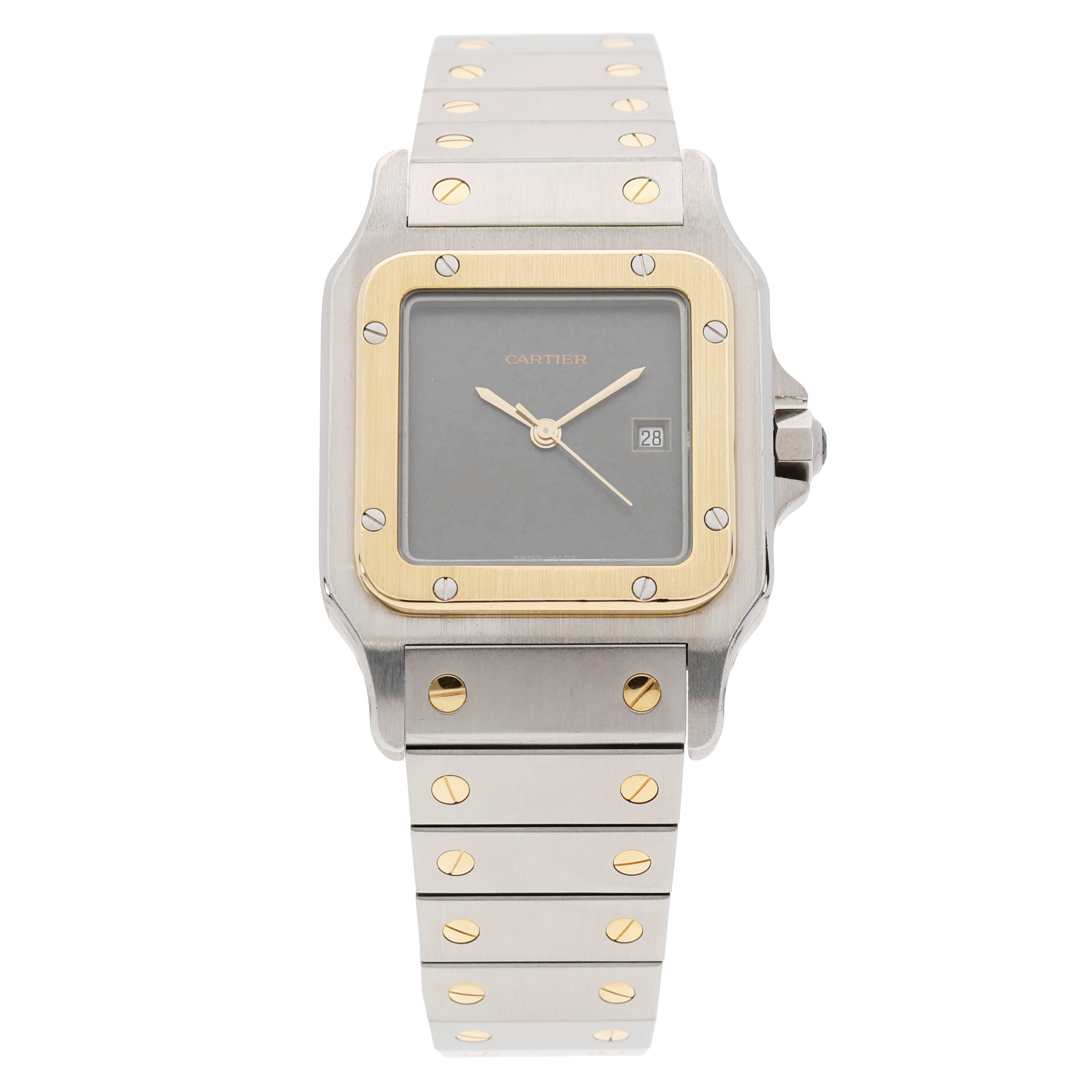 Cartier Santos Damenuhr Stahl Gold
