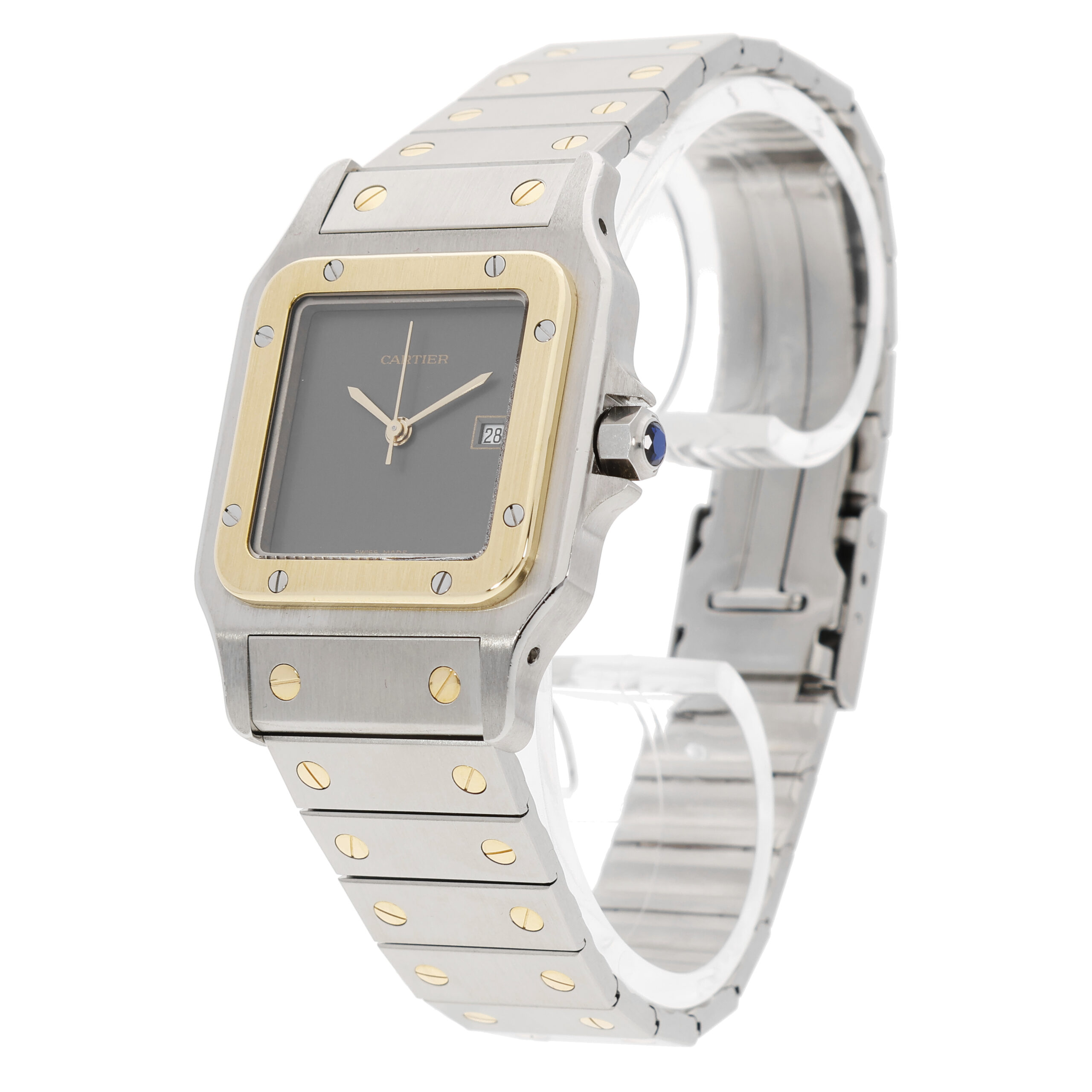Cartier Santos Damenuhr Stahl Gold