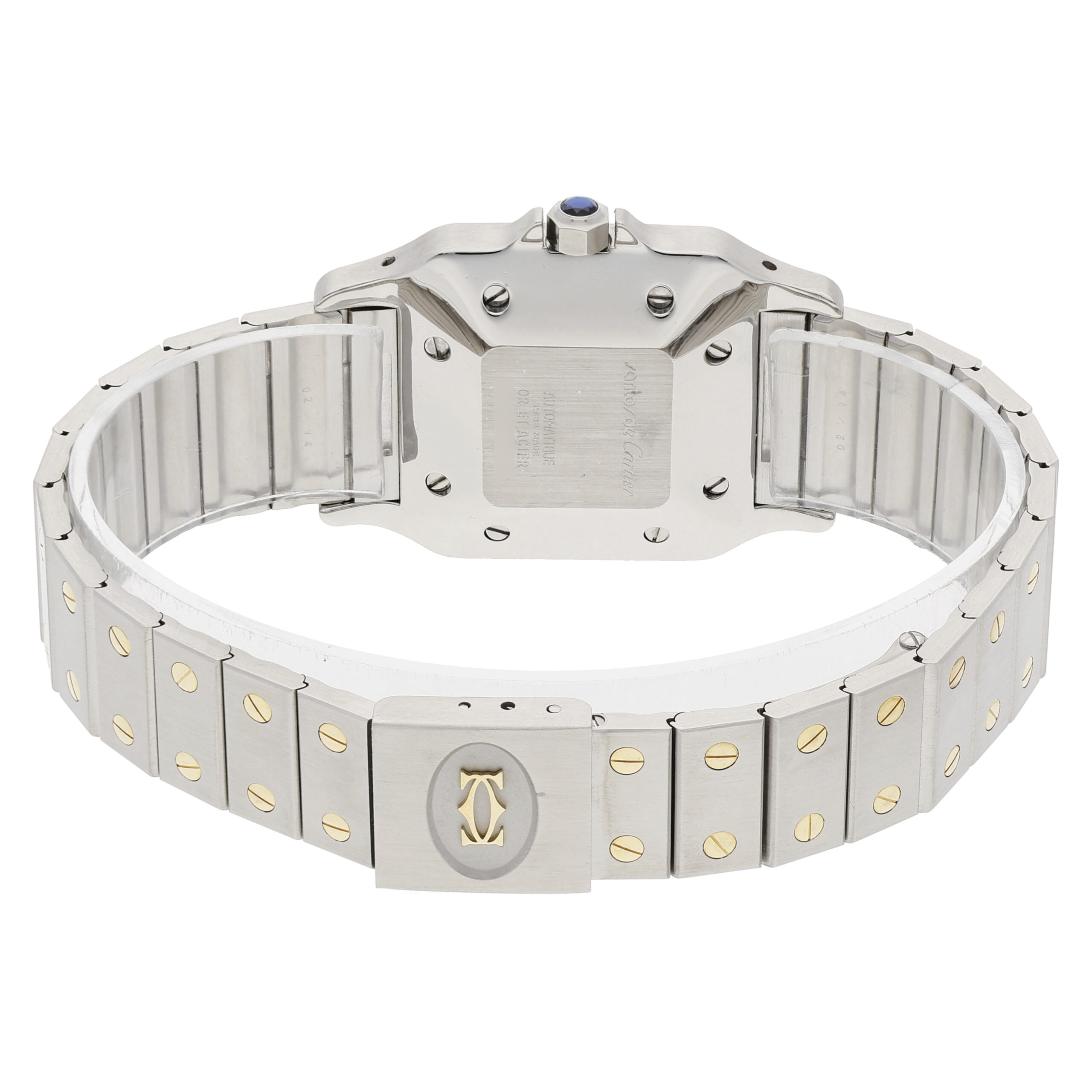Cartier Santos Damenuhr Stahl Gold