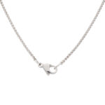 Kette mit Solitaire-Anhänger 45 cm Weißgold Vorschau