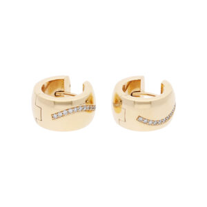 Creolen mit Diamanten Rosegold