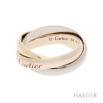 Cartier Trinity Ring klassisches Modell Gr 50 750 Gold Tricolor Vorschau