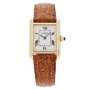 Cartier Tank | 22 mm | Silber vergoldet | Ref. 2415 | Full Set 1997