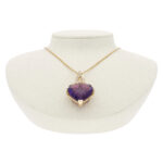 Collier Ametyhst Diamant Gelbgold 14K Vorschau