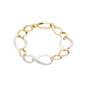 Armband Weissgold Gelbgold 18 Karat mit Diamanten
