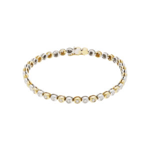 Armband Weissgold Gelbgold 18K mit Diamanten