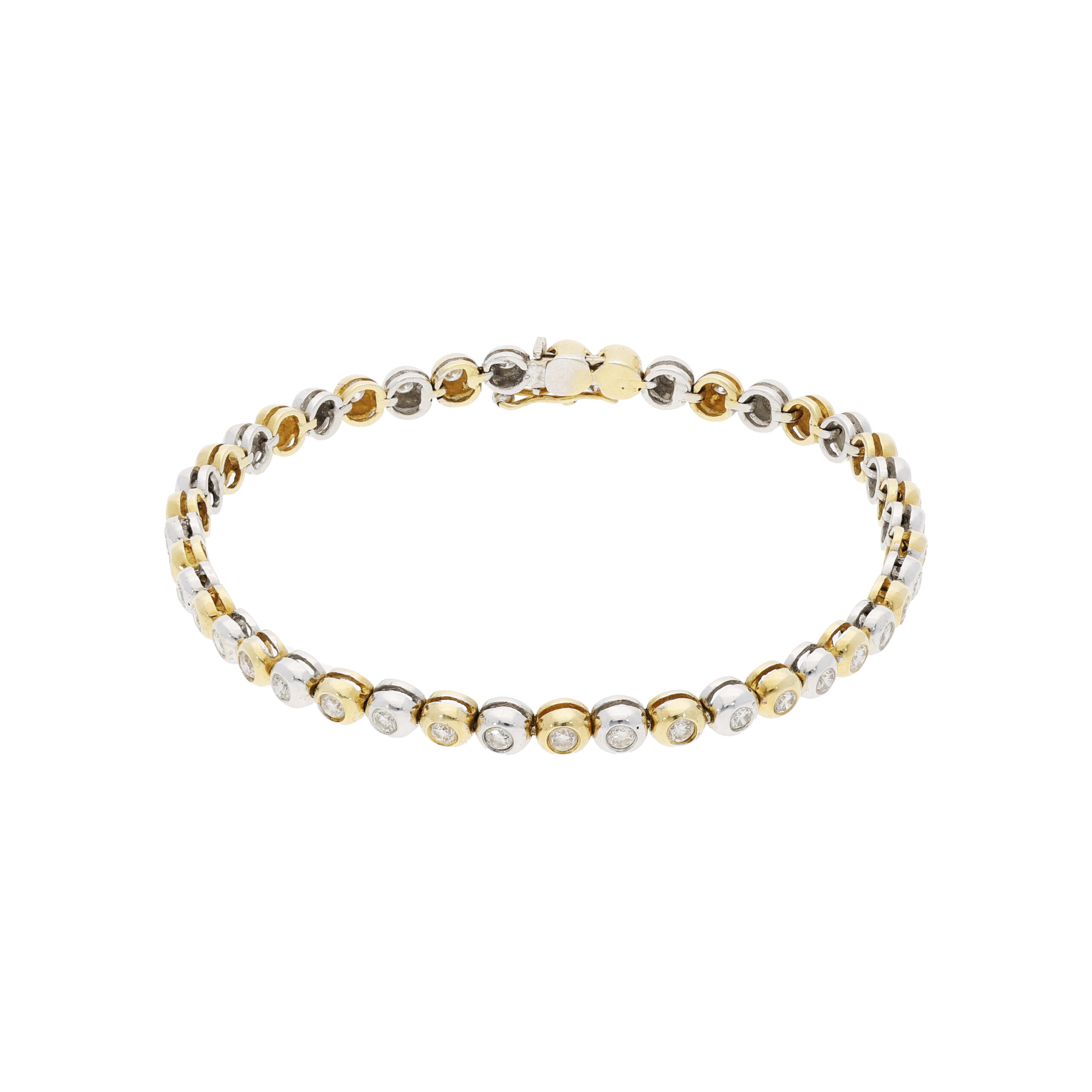 Armband | 19 cm | 750/- Gelbgold; Weißgold