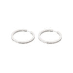 Creolen Weissgold mit Diamanten 18K Vorschau