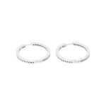 Creolen Weissgold mit Diamanten 18K Vorschau