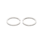 Creolen Weissgold mit Diamanten 18K Vorschau