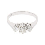 Ring mit Diamanten Gr 54 585 Weißgold Vorschau