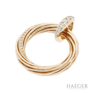 Wempe Anhänger mit Diamanten 750 Gelbgold