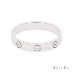 Cartier Love Ring Gr 57 Weißgold Full Set