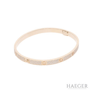 Cartier Love Armreif mit Diamanten 19 cm 750 Rosegold Full Set 2026