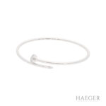 Cartier Juste un Clou Armreif mit Diamanten 18 cm Weißgold Full Set Vorschau