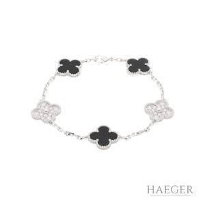 Van Cleef Arpels Armband mit Diamanten 19 cm 750 Weissgold Full Set 2026