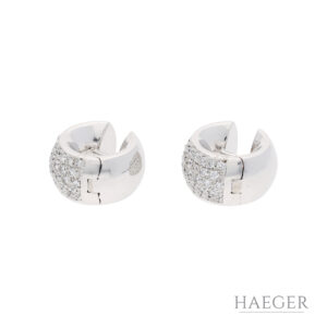 Wempe Creolen mit Diamanten | 750/- Weißgold