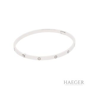 Cartier Love Armreif 19 cm Weißgold Full Set