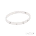 Cartier Love Armreif 17 cm Weißgold Full Set Vorschau