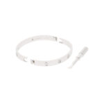 Cartier Love Armreif 17 cm Weißgold Full Set Vorschau