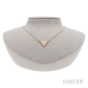 Kette mit Diamanten 40 5 cm 750 Gelbgold