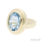 Ring mit Aquamarin Gr 56 Gelbgold Vorschau