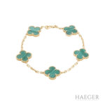 Van Cleef Arpels Vintage Alhambra Armband 17,5 cm Gelbgold Full Set Vorschau