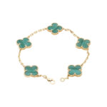 Van Cleef Arpels Vintage Alhambra Armband 17,5 cm Gelbgold Full Set Vorschau