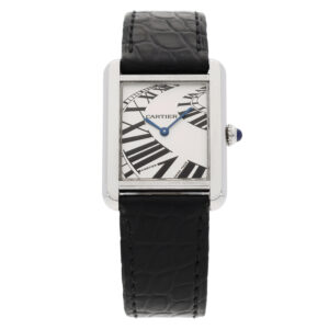 Cartier Tank Solo 24,2 x 31 mm Edelstahl Ref W5200018 Full Set 2014