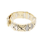 Bulgari Armreif mit Diamanten 16 cm 750 Gelb Weißgold Vorschau