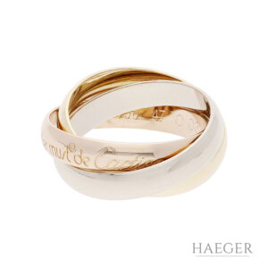 Cartier Trinity Ring Gr 46 750 Gold Tricolor